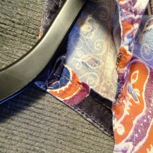 Vintage Hippie Shirt - Unisex / Bohemian Paisley Print Top - Picture 5 of 6